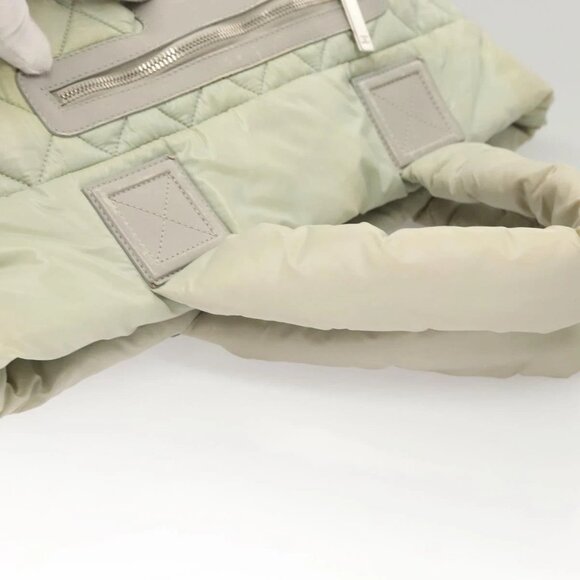 CHANEL Cococoon Hand Bag Nylon Gray Silver CC - Picture 6 of 16